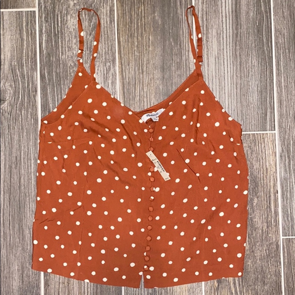 madewell polka dot tank